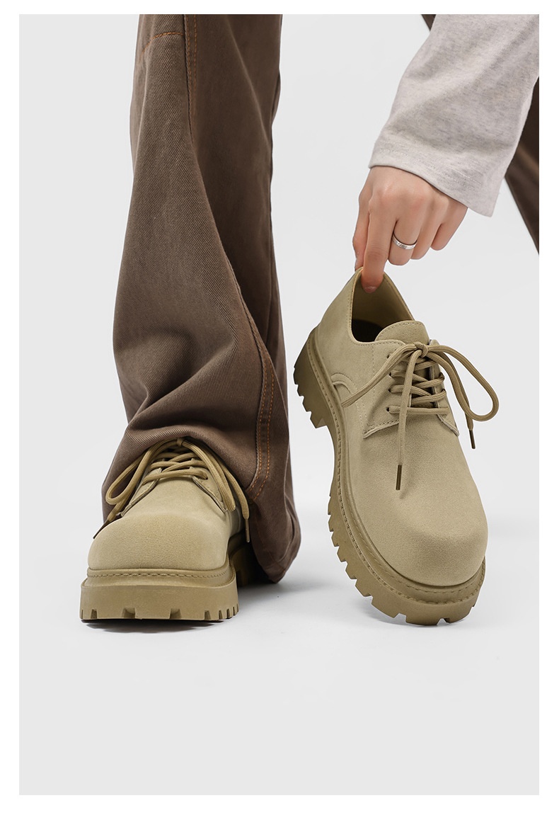 Chaussures derby vintage pour hommes à semelle compensée élégant_voghion.com