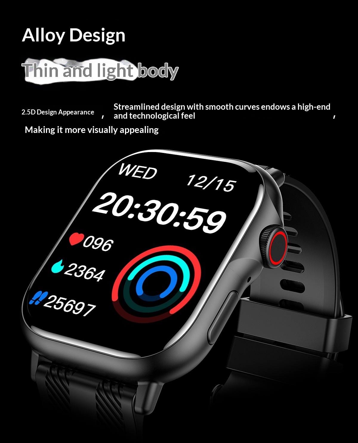 Smartwatch con chiamata bluetooth e cardiofrequenzimetro_voghion.com