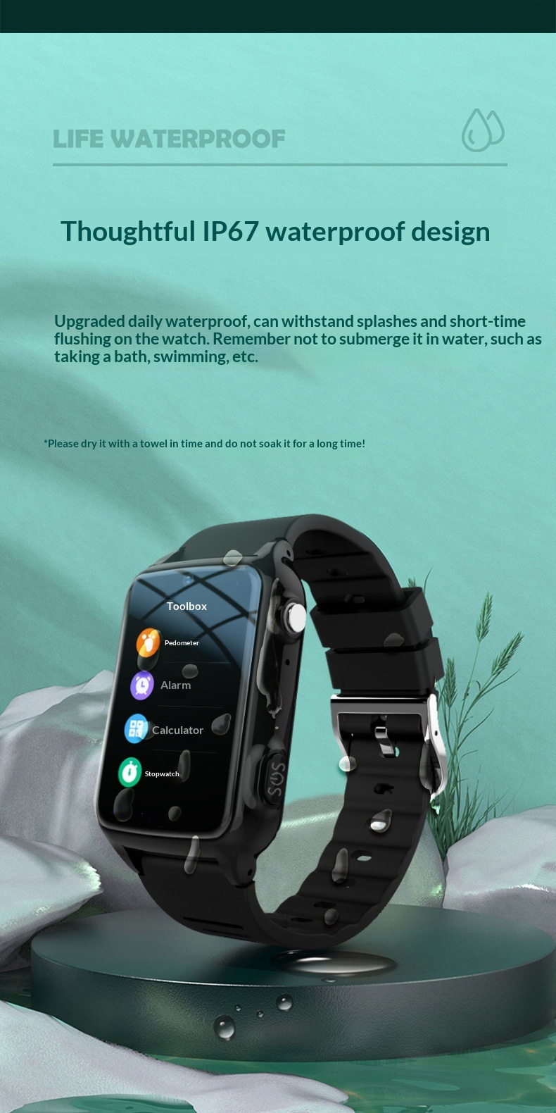 Smartwatch för äldre med pulsmätning och syrenivå_voghion.com