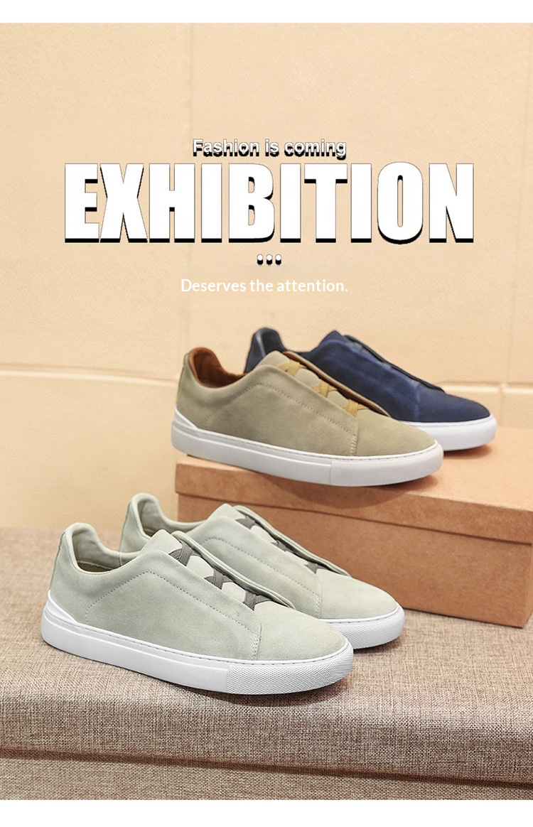 Mocassini casual da uomo in vera pelle scarpe moda versatili_voghion.com