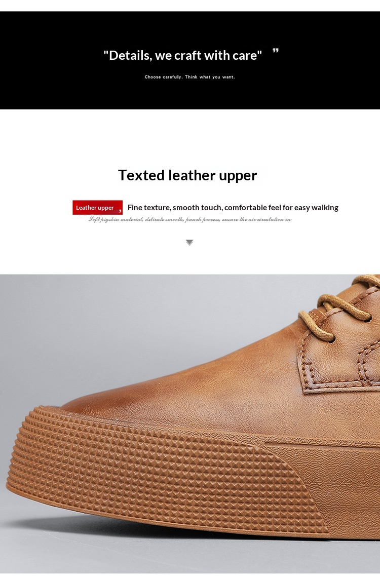 Retro Men's Lace-up Sneakers With Thick Soles Casual Shoes_voghion.com