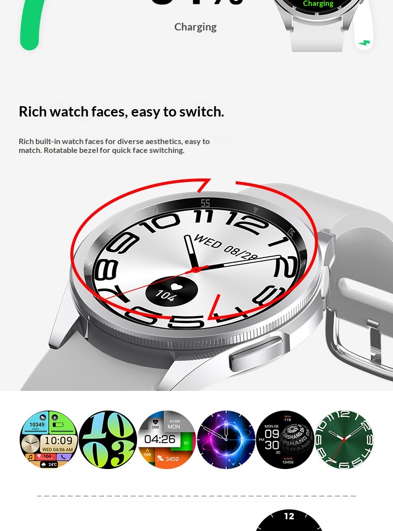 Smartwatch Watch 6 Max Mit Bluetooth-anruf Und Sprachsteuerung_voghion.com