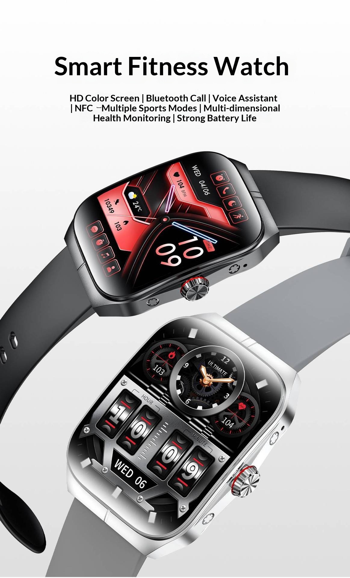 Smartwatch amoled con nfc bluetooth pressione e ossigeno sangue_voghion.com