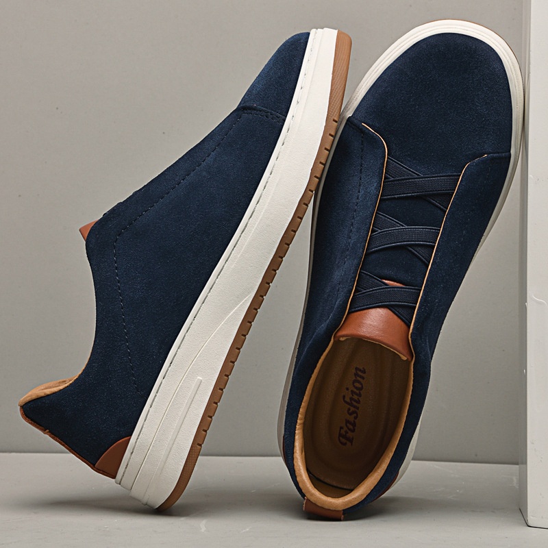 Mocassini casual da uomo in vera pelle scarpe moda versatili_voghion.com