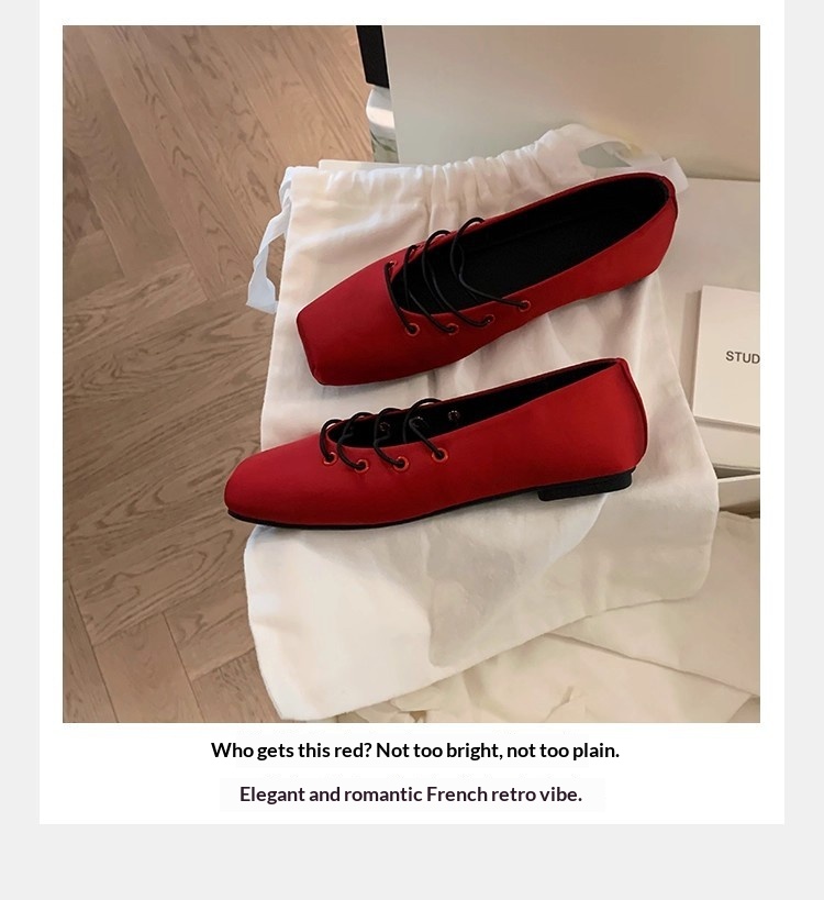 Scarpe da ballo rosse in pelle di pecora con rialzo donna_voghion.com
