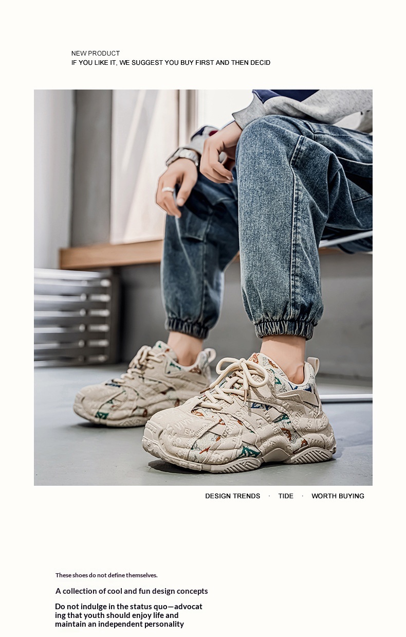 Herren Chunky Dad Sneakers Modische Freizeitschuhe Für Herren_voghion.com