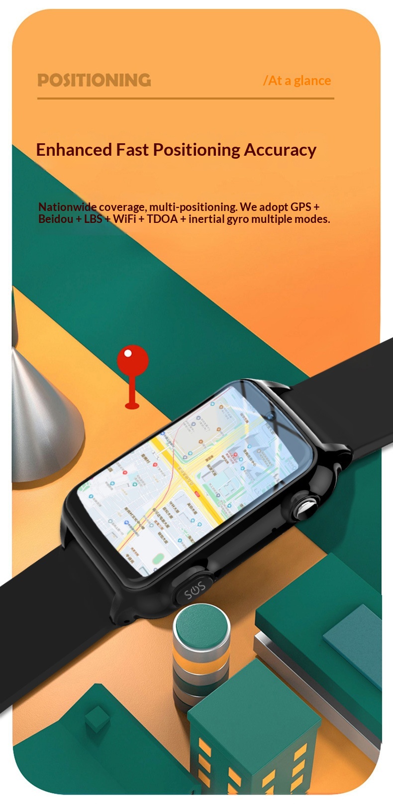 Smartwatch för äldre med pulsmätning och syrenivå_voghion.com