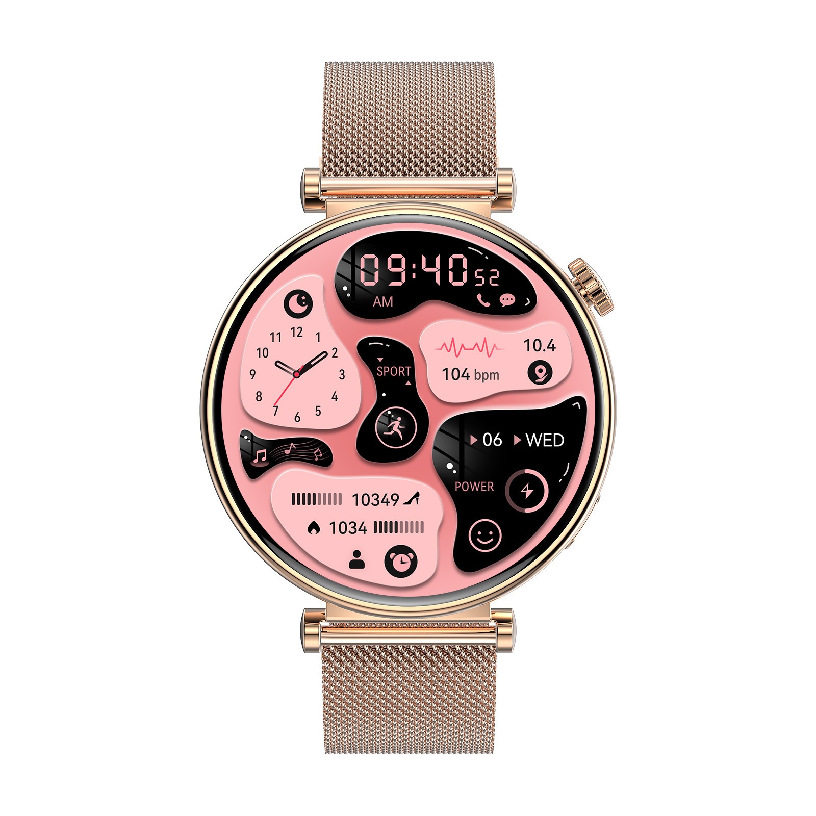 New HK41 Smart 1.32inch AMOLED Screen Bluetooth Call Always-On Display Fashion Watch_voghion.com