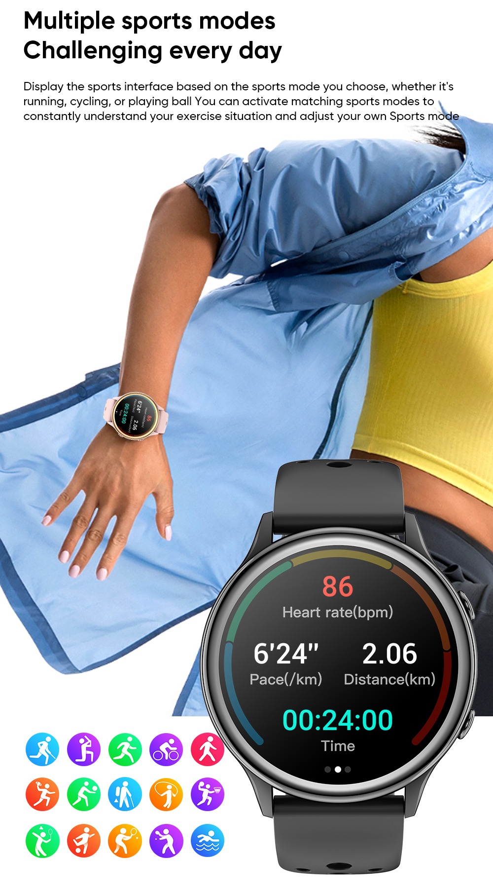 Smartwatch con monitor de salud y llamadas bluetooth_voghion.com