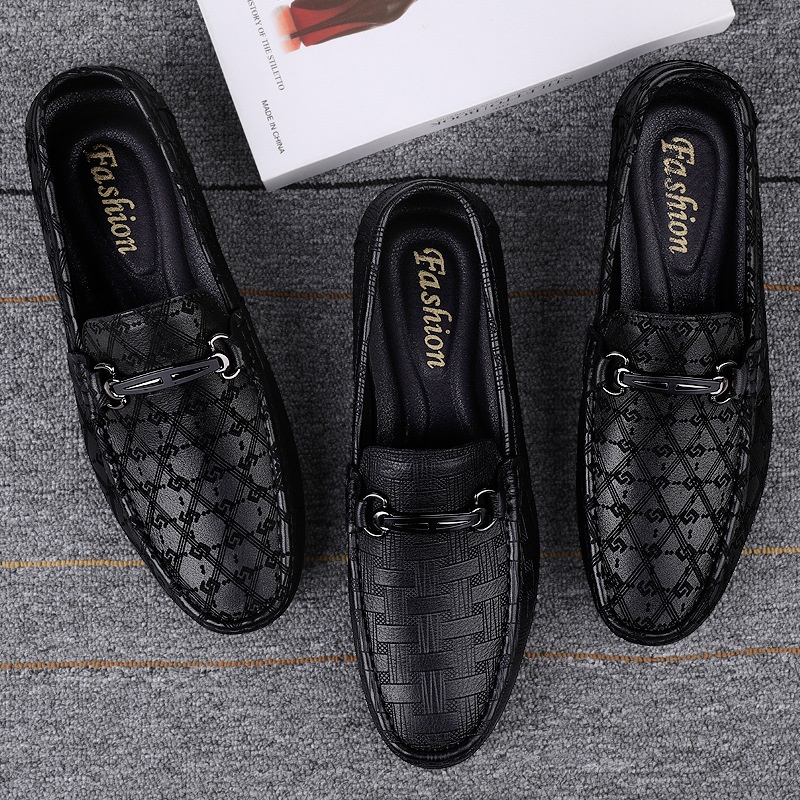 0045 Herren-Loafer, flache Leder-Slipper, knöchelhoch, europäischer und amerikanischer Stil, Fahrschuhe, Freizeitschuhe_voghion.com