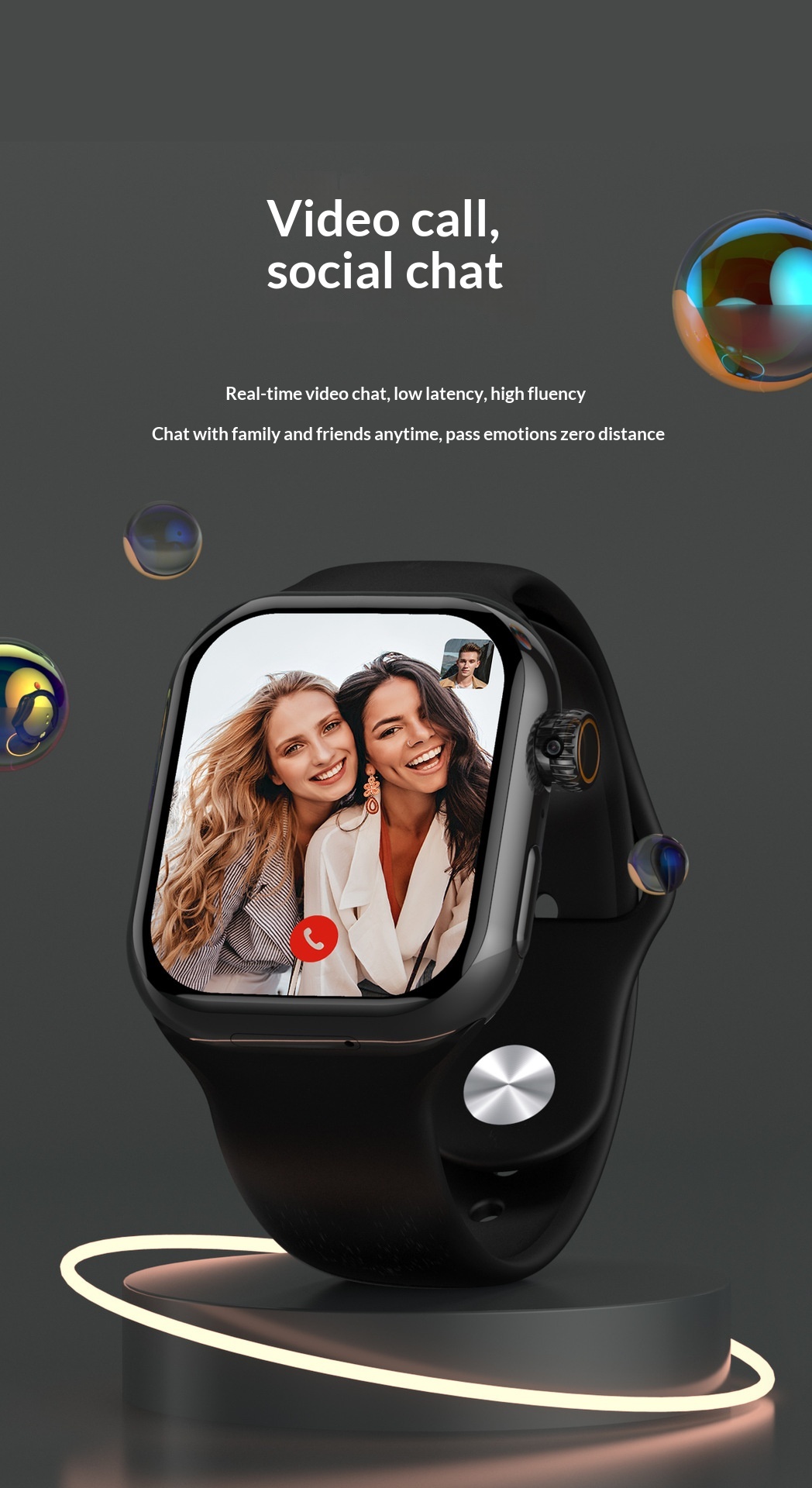 Smartwatch Cd20max+ With Card Slot Fingerprint And Morse Code_voghion.com