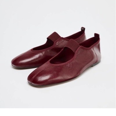 Scarpe da ballo ZA2025 Ballerine Mary Jane da donna comode in pelle di pecora, basse e leggere_voghion.com