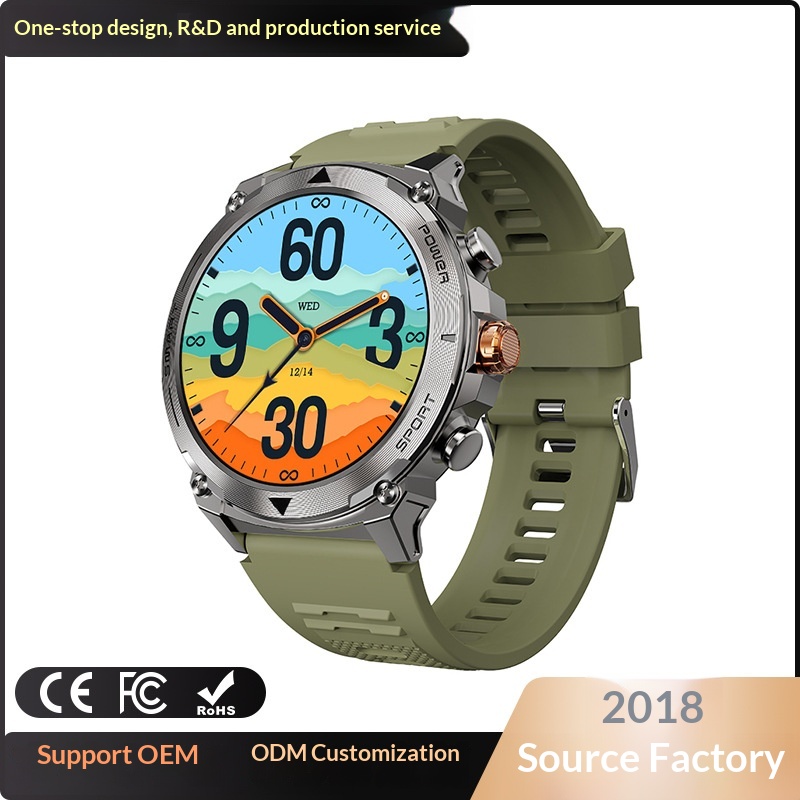 Neue T53 Bluetooth-Anruf-Outdoor-Sportuhr mit robustem 1,43-Zoll-AMOLED-Display und Smartwatch mit Herzfrequenz- und Blutdruckmessung_voghion.com