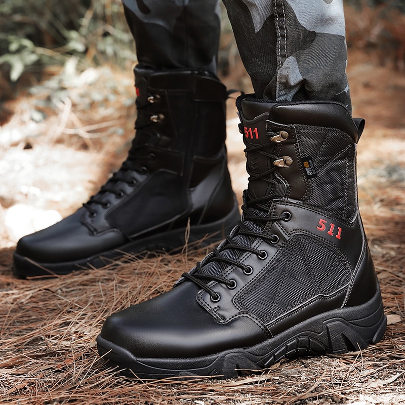Neue Combat Short Trainingsstiefel im britischen Stil, mittelhoch geschnitten, große Größen, Martin Desert Workwear Militärstiefel für Herren_voghion.com