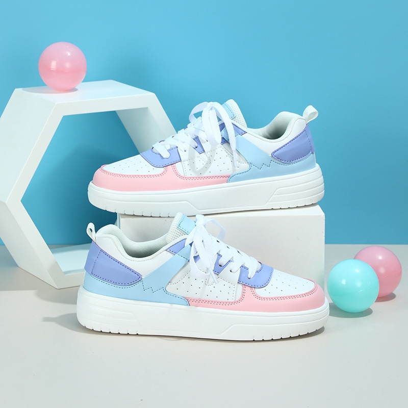 Ins European And American Trend Thick-Soled Couple Style Soft-Soled Comfortable Sneakers With Tie Straps Fashionable_voghion.com