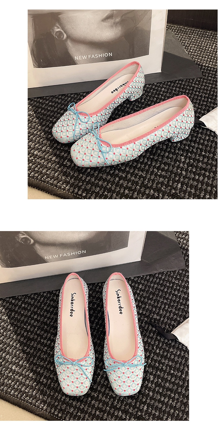 Dames ballerina's van mesh met strik en strass dansschoenen_voghion.com