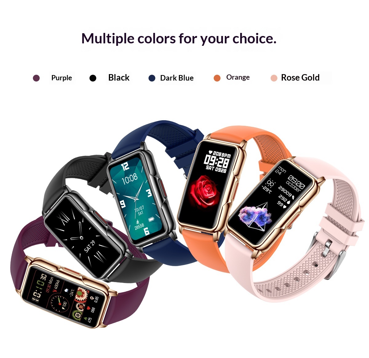 Smartwatch Für Damen Mit Herzfrequenz- Und Blutsauerstoffmessung_voghion.com