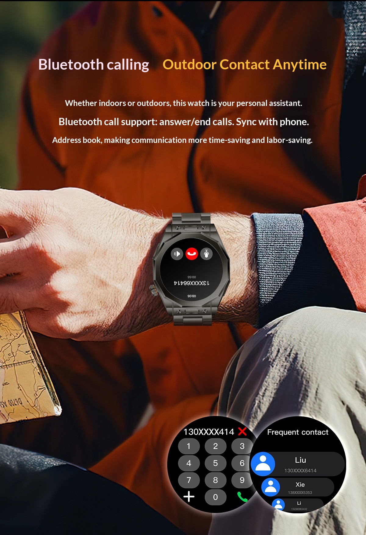 Okosóra z18max bluetooth hívással és pulzusmérővel_voghion.com