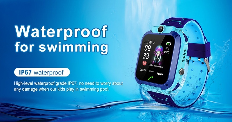 Children's Smart Watch Gps Waterproof Camera Multi-language Q12b_voghion.com