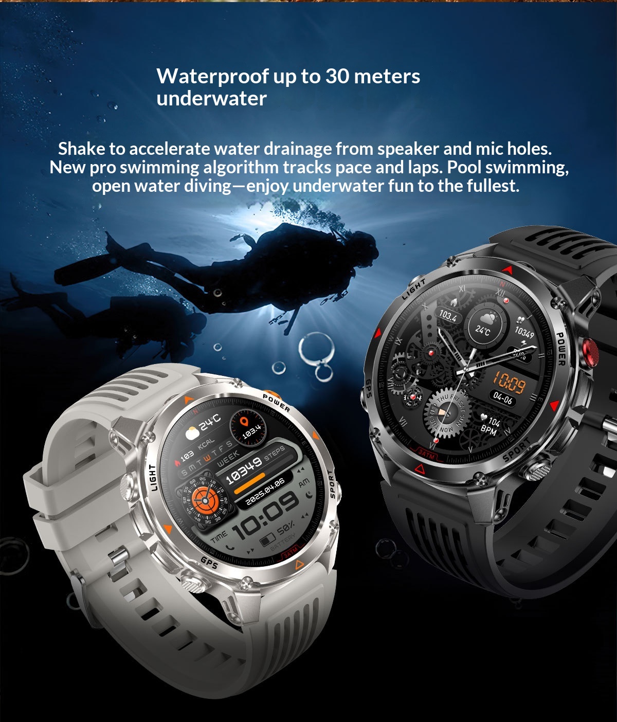 Smartwatch gps con chiamate bluetooth e torcia integrata_voghion.com