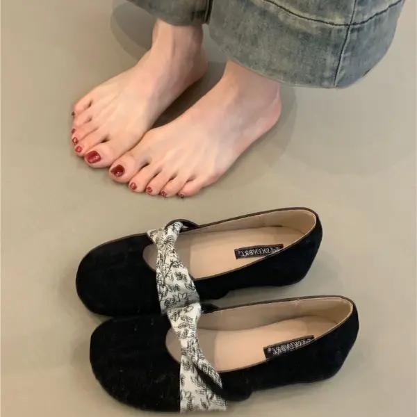 Retro mary jane dansesko til kvinder med rund tå_voghion.com