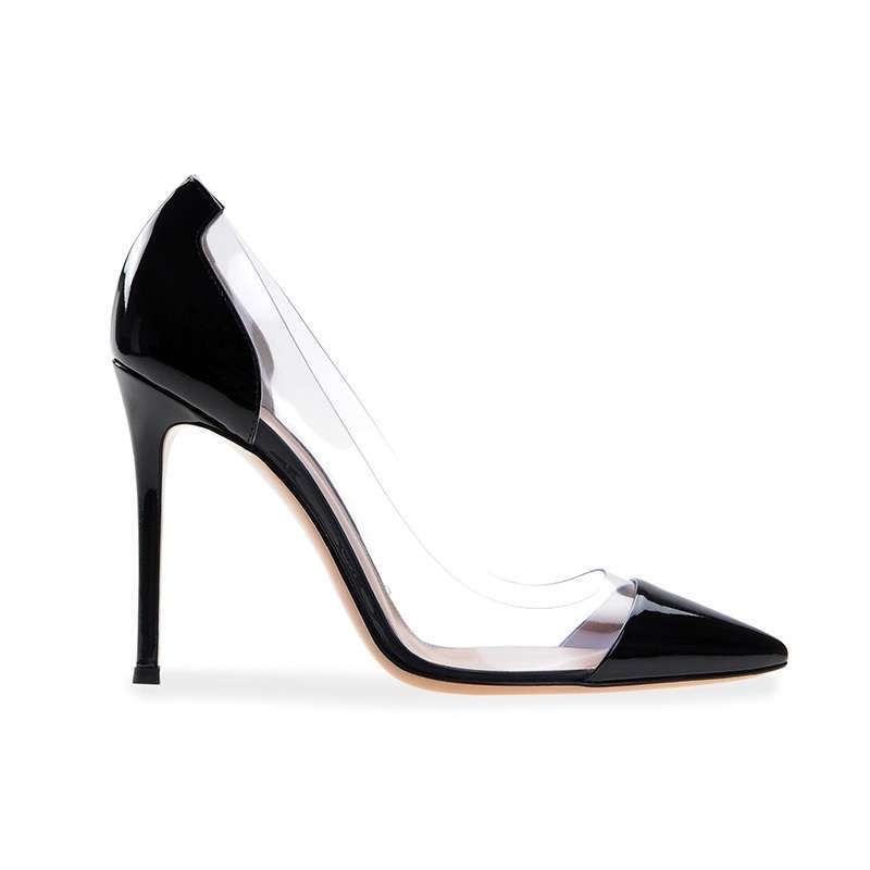 Dance Shoes Spring Pointed-toe Single Shoes, Transparent Nude Color, Fresh And Elegant High Heels Women, Thin Heel, Summer 2025 New_voghion.com