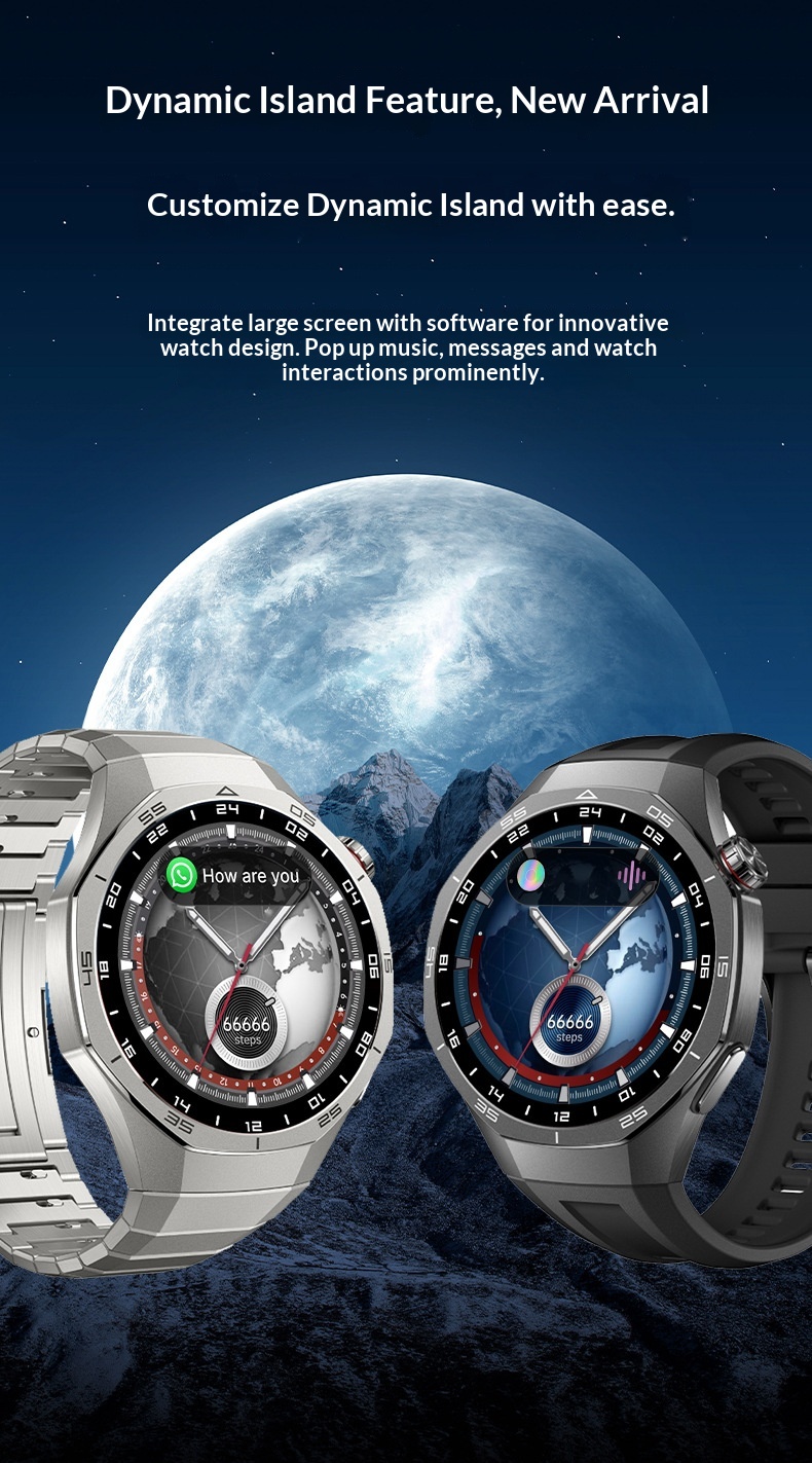 Smartwatch gt5p con ricarica wireless chiamate bluetooth ed nfc_voghion.com