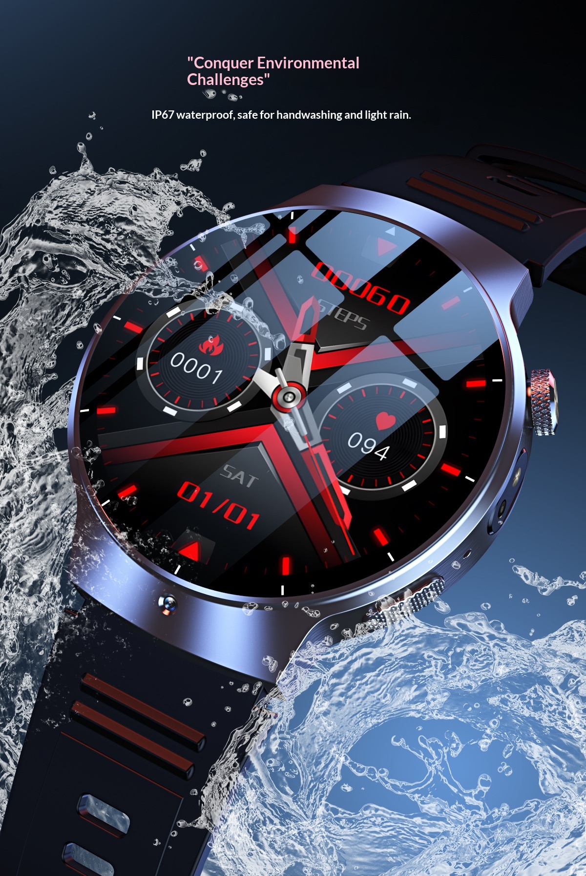 Orologio con SIM card, piena compatibilità di rete, chiamate Bluetooth, telecomando a infrarossi, Smart Factory Store, 5G_voghion.com