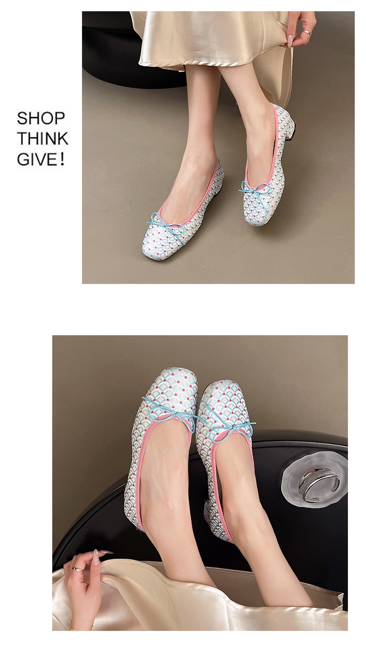 Dames ballerina's van mesh met strik en strass dansschoenen_voghion.com