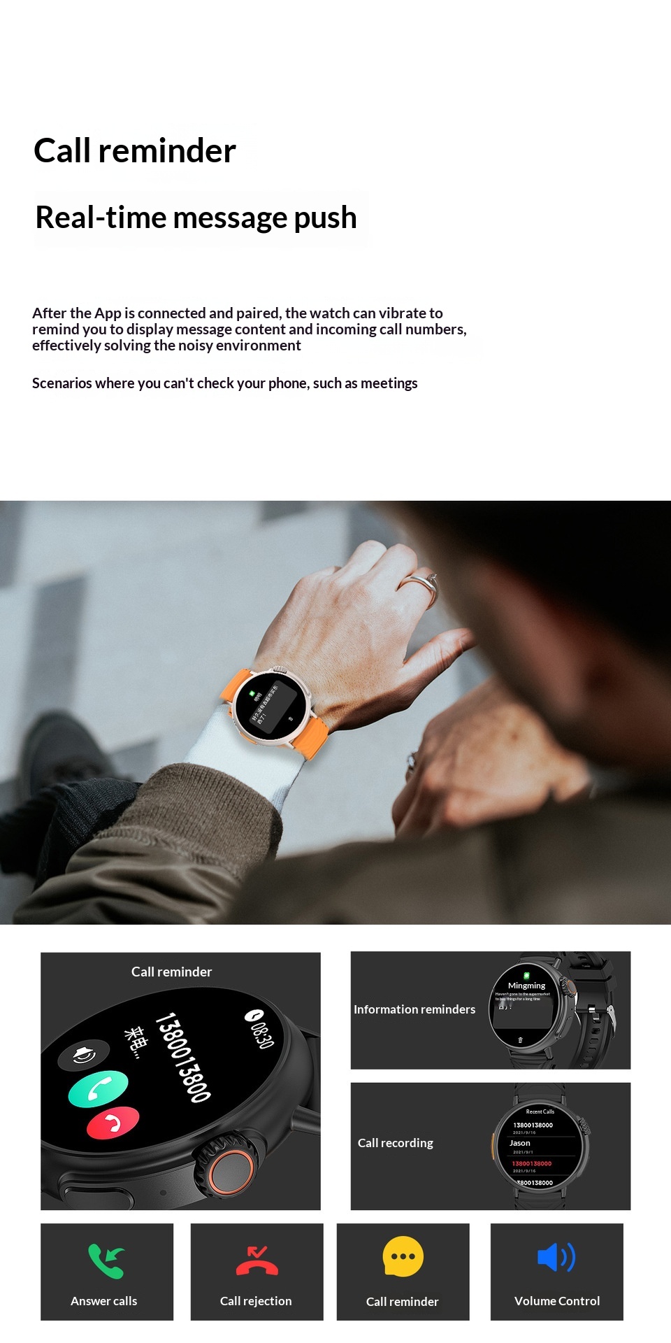 Smartwatch Mit Bluetooth Anruffunktion Und Großem Display_voghion.com