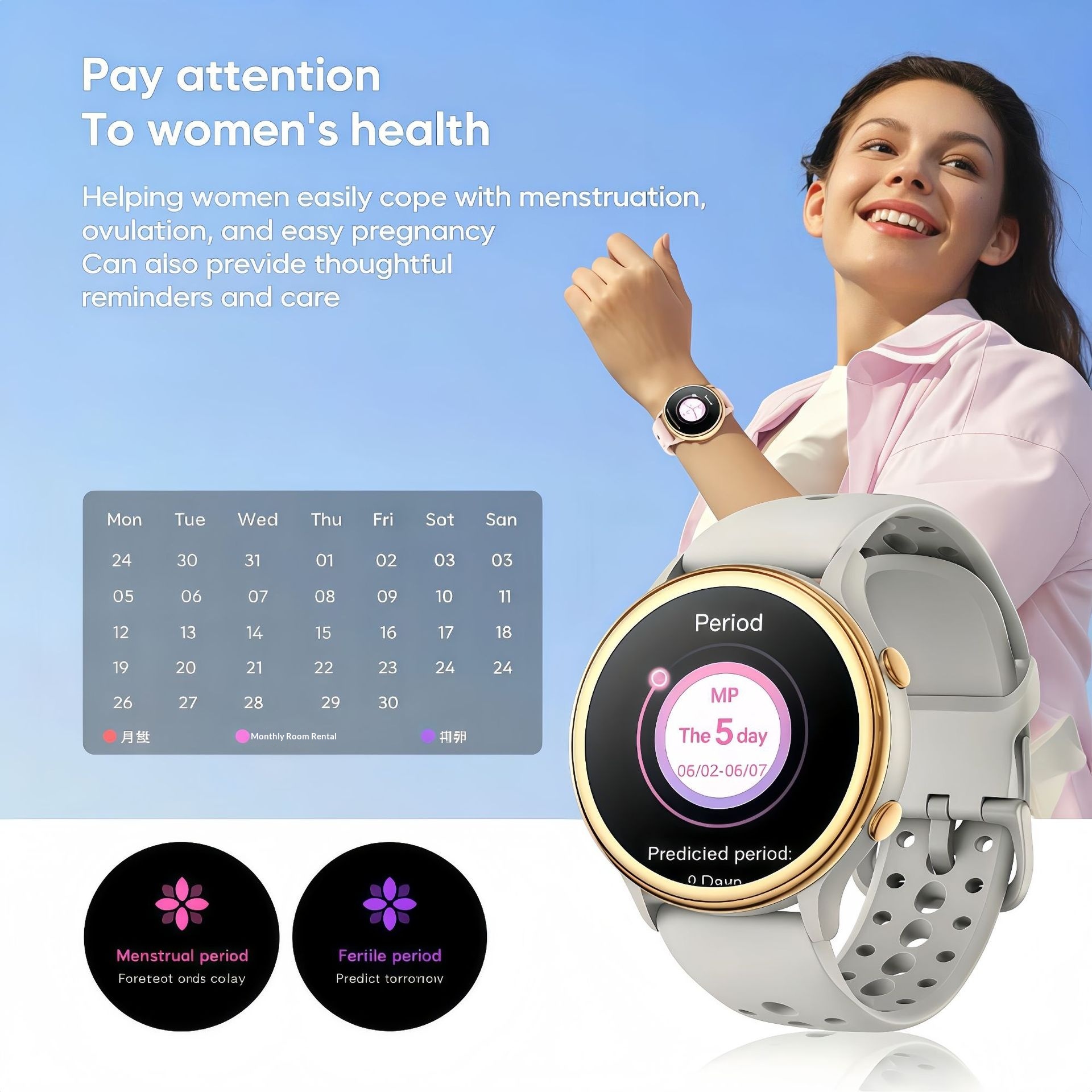 Grenzüberschreitende K53 Smartwatch, ultradünn, Herzfrequenzmessung, Blutsauerstoffmessung, Gesundheitsüberwachung, Bluetooth-Anruffunktion, Schwimmen_voghion.com
