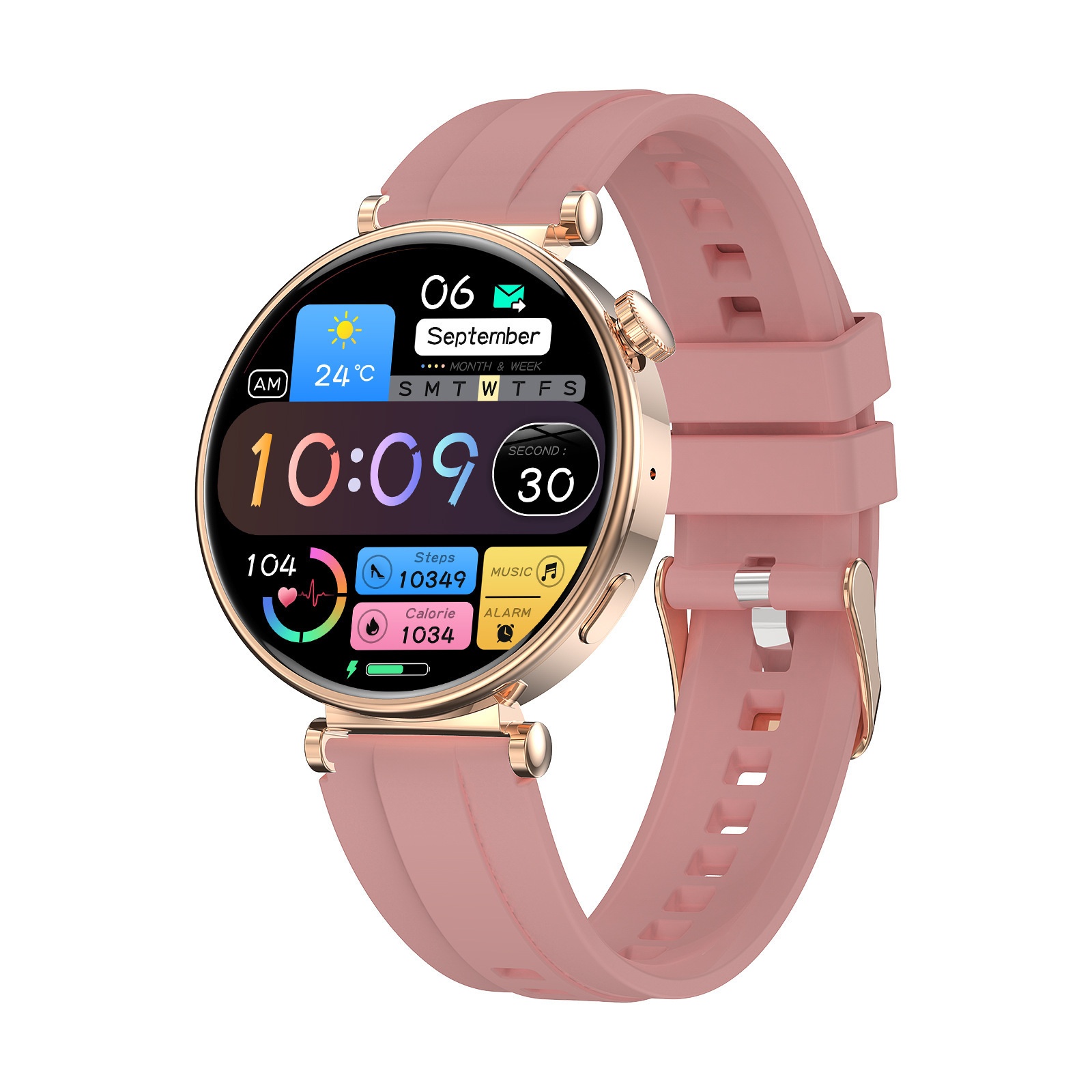 New HK41 Smart 1.32inch AMOLED Screen Bluetooth Call Always-On Display Fashion Watch_voghion.com