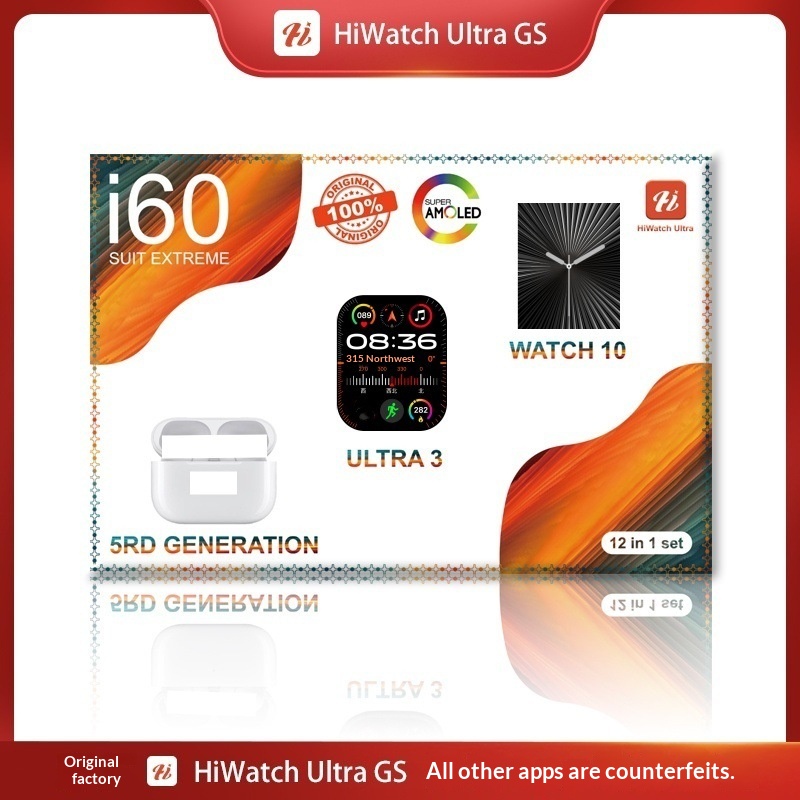 Smartwatch With Bluetooth Earphones 10-in-1 Premium Watch Set_voghion.com