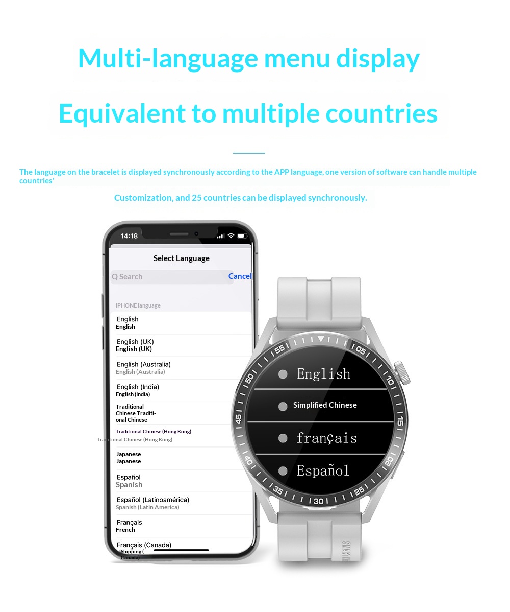Smartwatch Mit Bluetooth-telefonie Und Herzfrequenzmessung_voghion.com