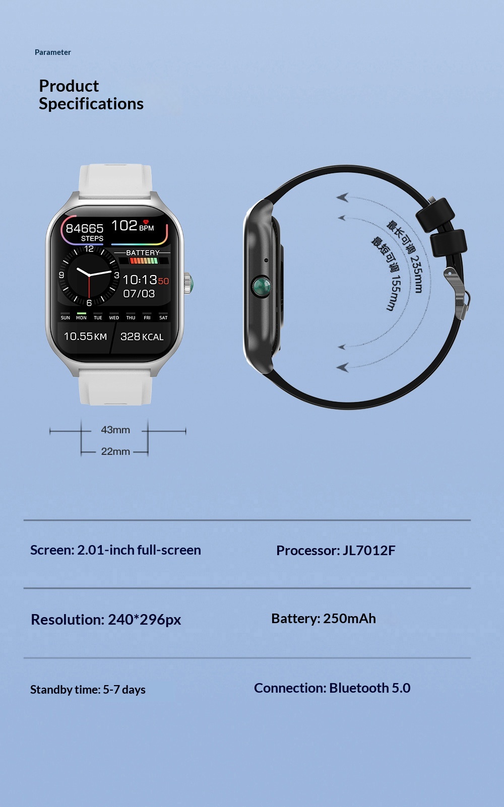 Smartwatch con llamadas bluetooth y seguimiento de salud_voghion.com