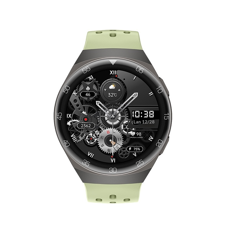 Smartwatch mit Herzfrequenzmessung, Sauerstoffsättigung, Blutdruckmessung, Gesundheitsüberwachung, KI-Sprachassistent und Bluetooth-Anruffunktion_voghion.com