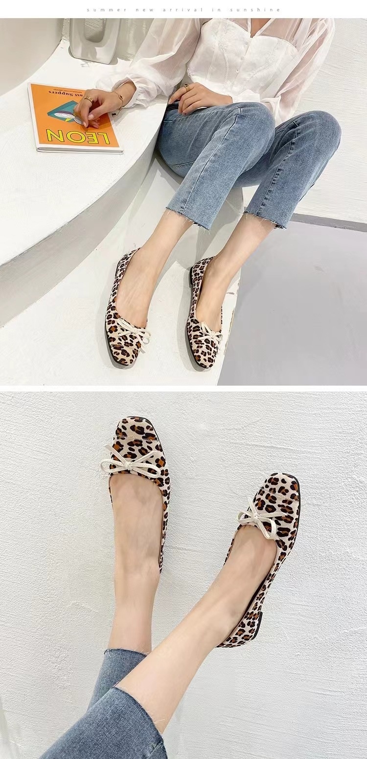Sapatilhas de dança bailarina com estampado leopardo mulher_voghion.com