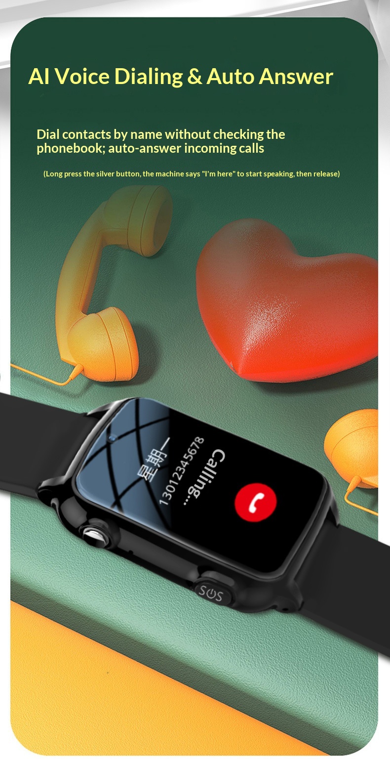 Smartwatch för äldre med pulsmätning och syrenivå_voghion.com