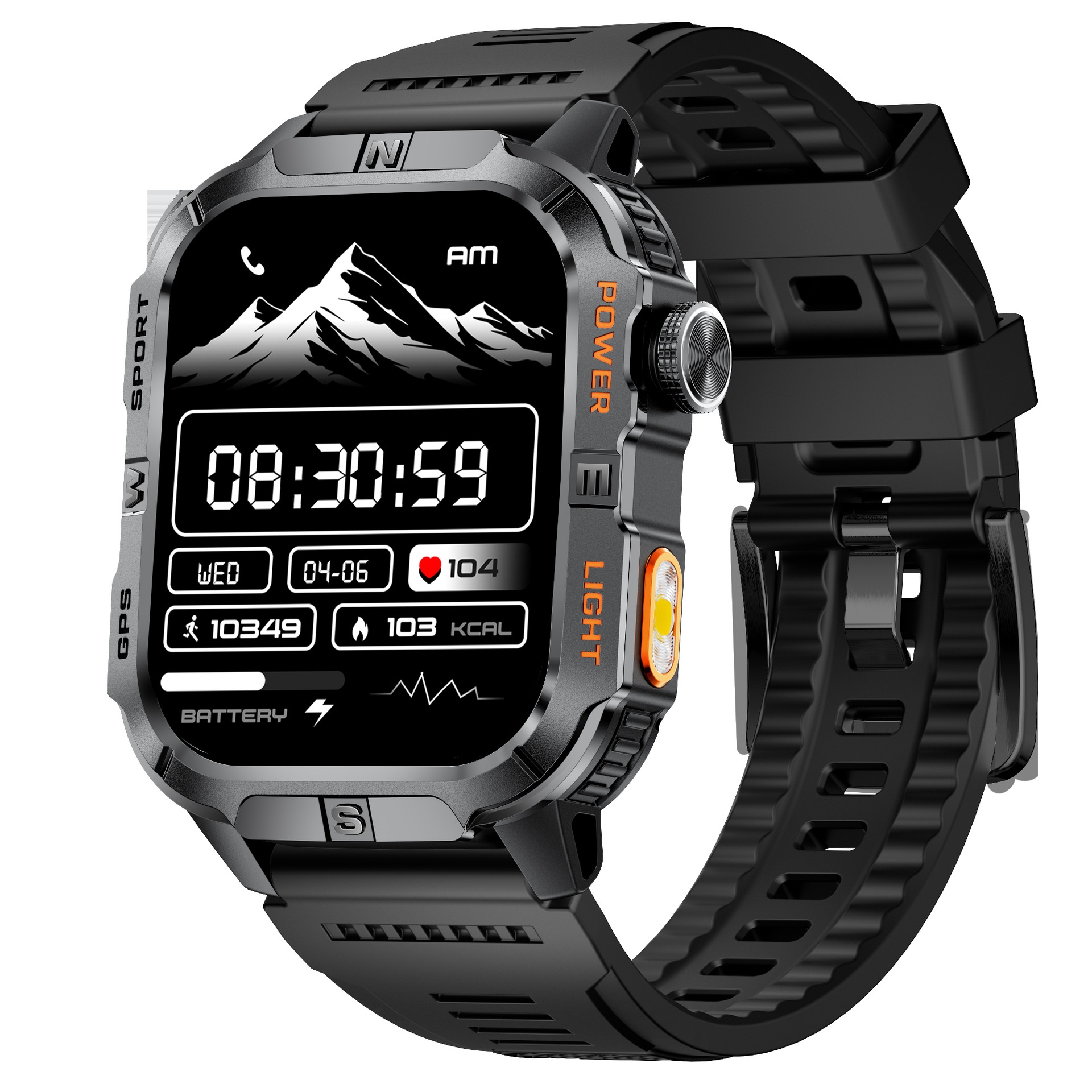Nuovo smartwatch GPS transfrontaliero GTH3 con posizionamento Beidou, chiamate Bluetooth, monitoraggio della frequenza cardiaca, robusto per attività all'aperto_voghion.com