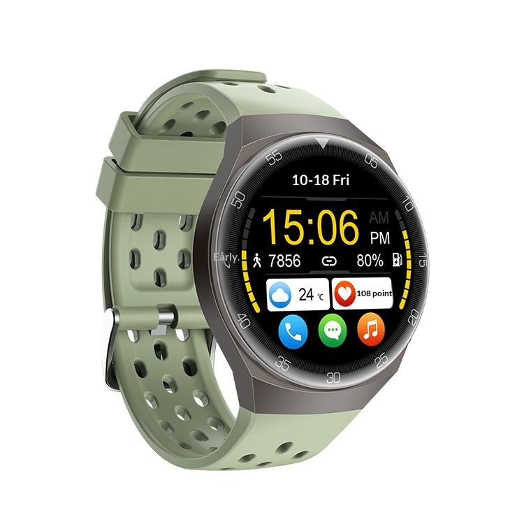 Smartwatch mit Herzfrequenzmessung, Sauerstoffsättigung, Blutdruckmessung, Gesundheitsüberwachung, KI-Sprachassistent und Bluetooth-Anruffunktion_voghion.com