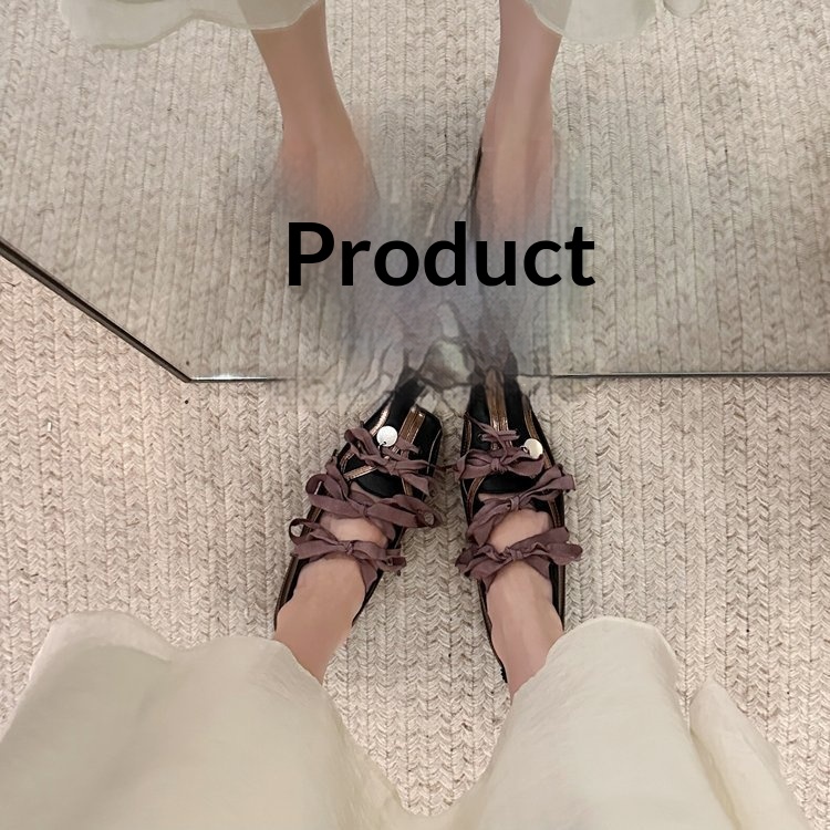 Women's Square Toed Ballet Dance Shoes With Bow Tie Soft Sole_voghion.com