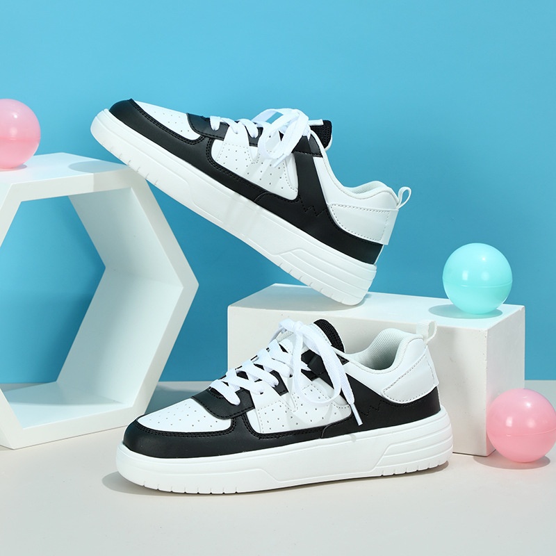 Ins European And American Trend Thick-Soled Couple Style Soft-Soled Comfortable Sneakers With Tie Straps Fashionable_voghion.com