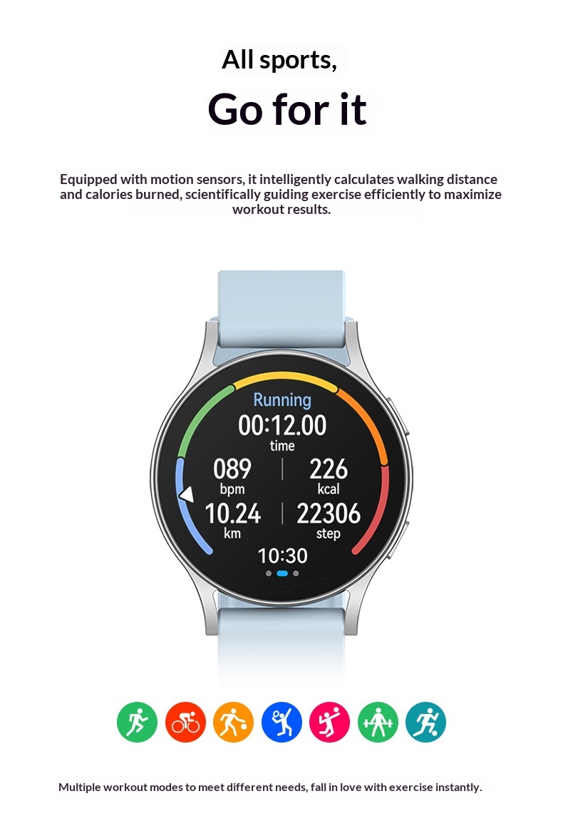 Smartwatch Mit Bluetooth Anruf Herzfrequenz Und Gesundheitscheck_voghion.com