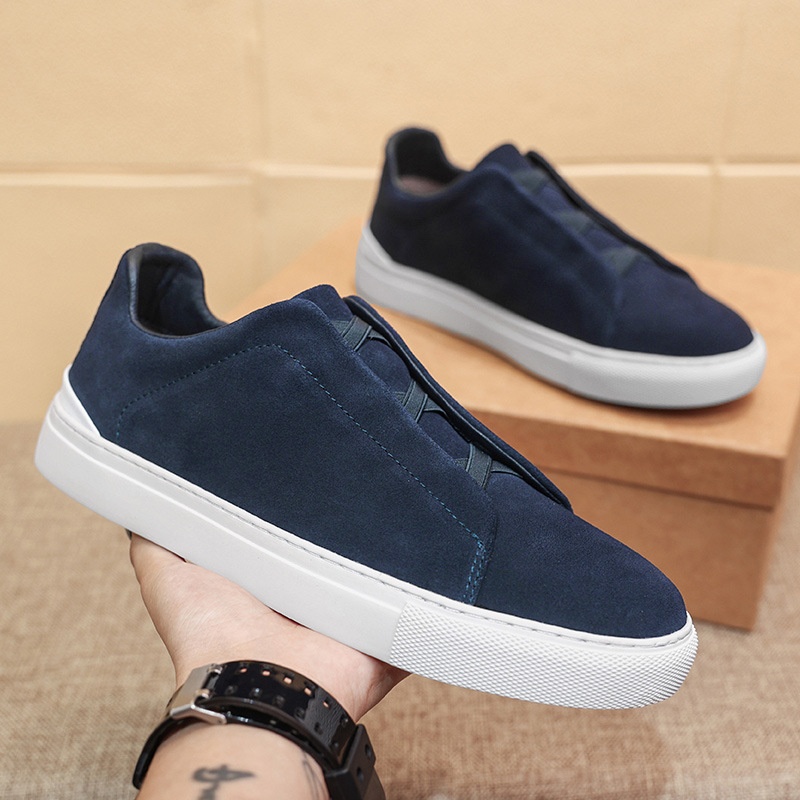 Mocassini casual da uomo in vera pelle scarpe moda versatili_voghion.com