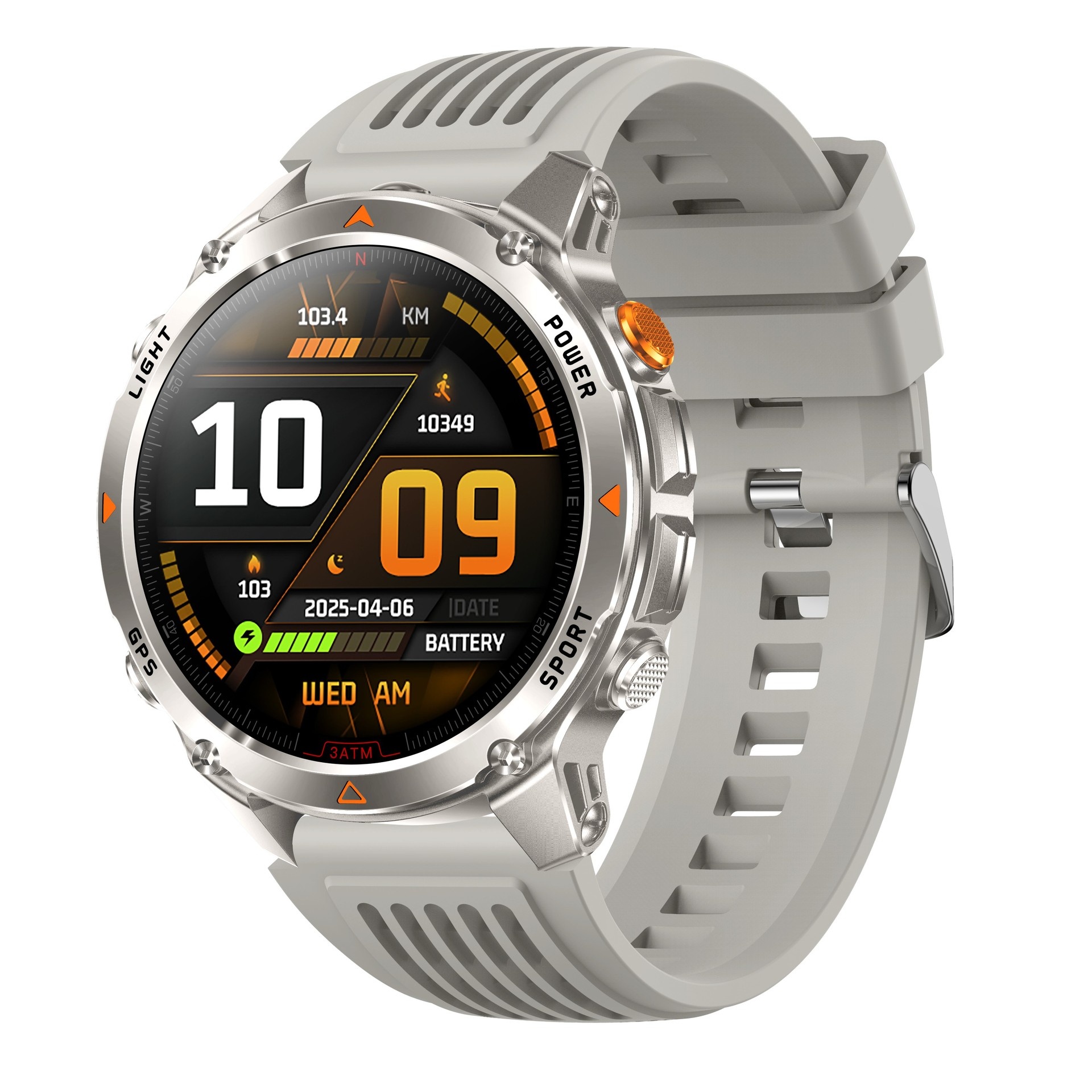 Nuovo smartwatch transfrontaliero Huaqiangbei HT37 con posizionamento GPS, chiamate Bluetooth, torcia per esterni e funzionalità sportive._voghion.com