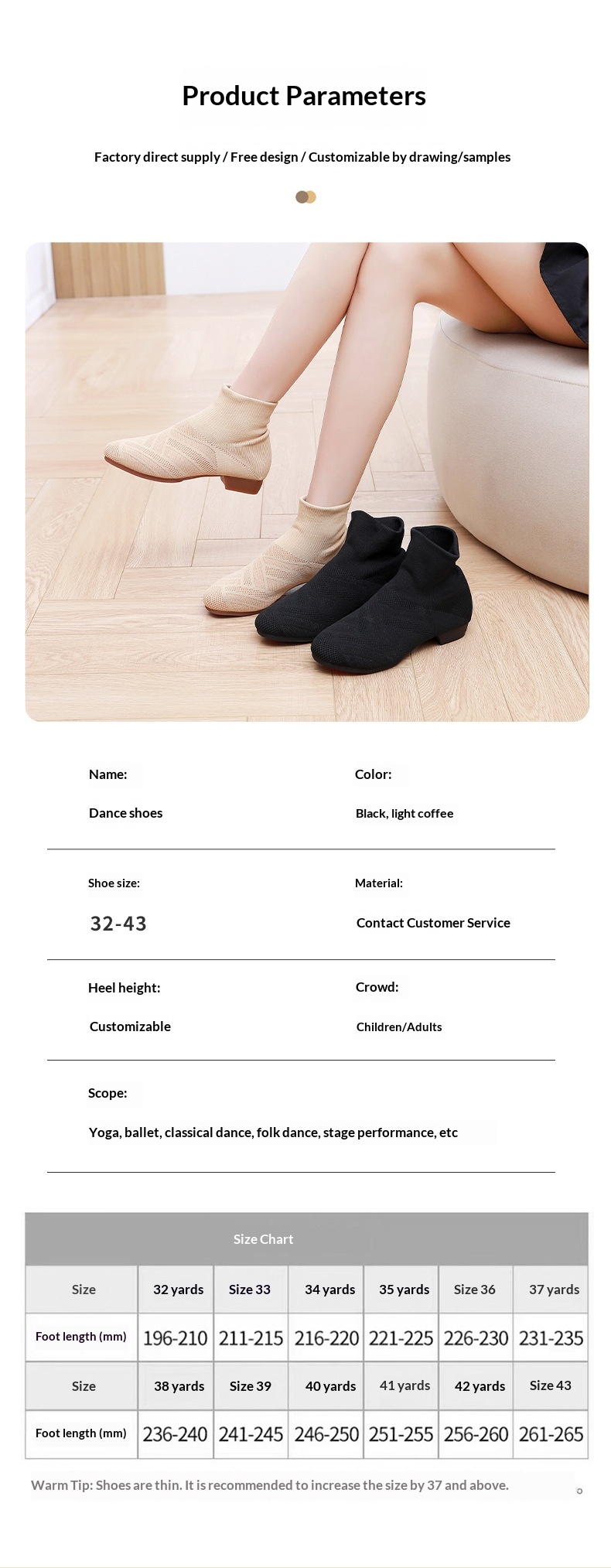 Professional Dance Shoes For Modern Jazz And Yoga Practice_voghion.com