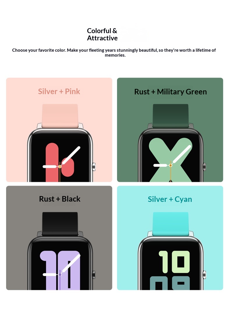 Smartwatch Mit Herzfrequenz- Und Blutsauerstoffmessung Bluetooth_voghion.com