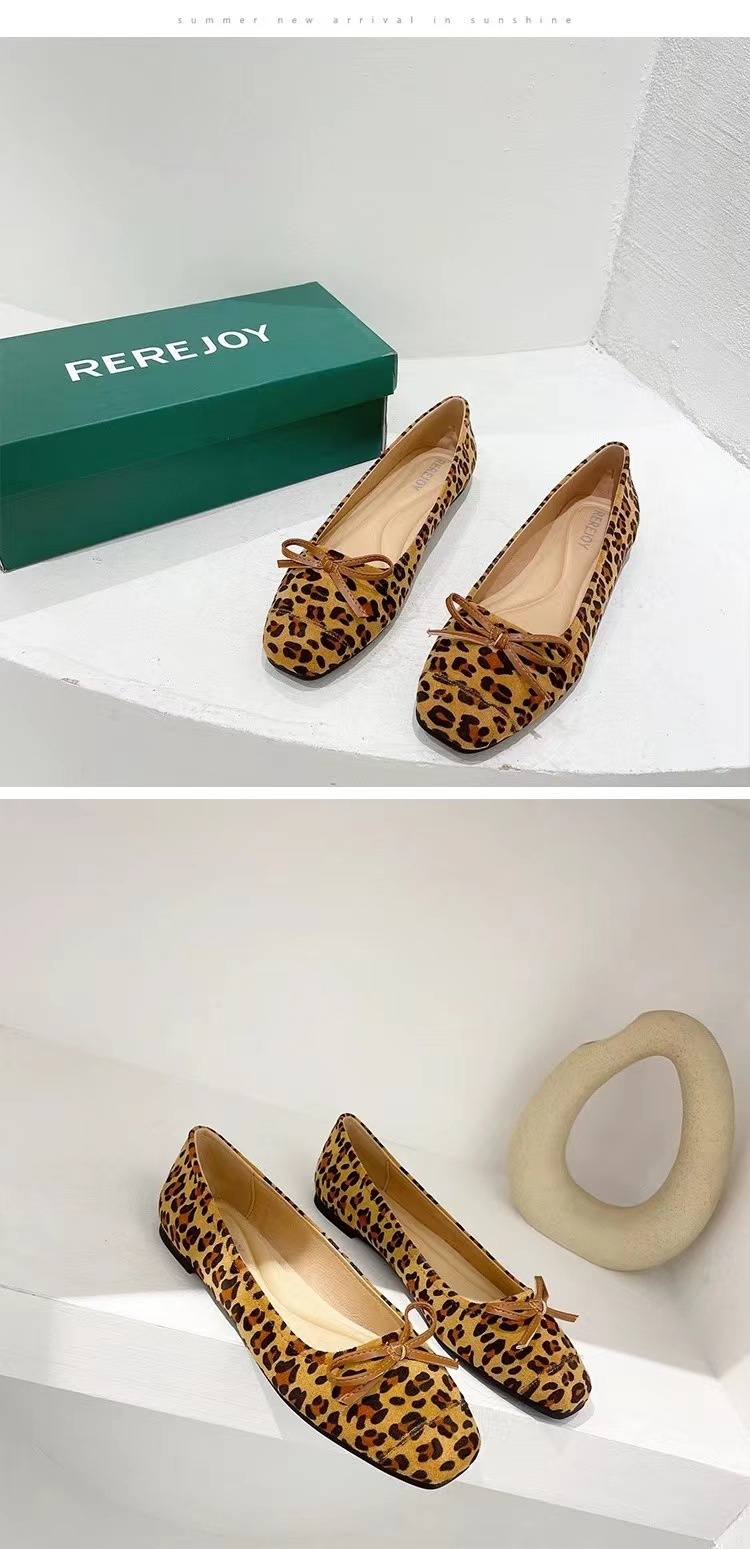 Sapatilhas de dança bailarina com estampado leopardo mulher_voghion.com
