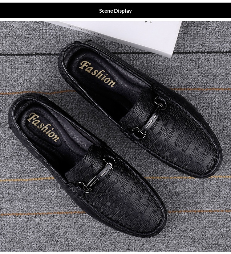 Herren Slipper Freizeitschuhe Aus Leder Flache Slipper Slipper_voghion.com