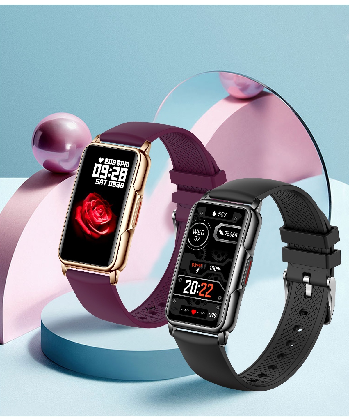 Smartwatch Für Damen Mit Herzfrequenz- Und Blutsauerstoffmessung_voghion.com